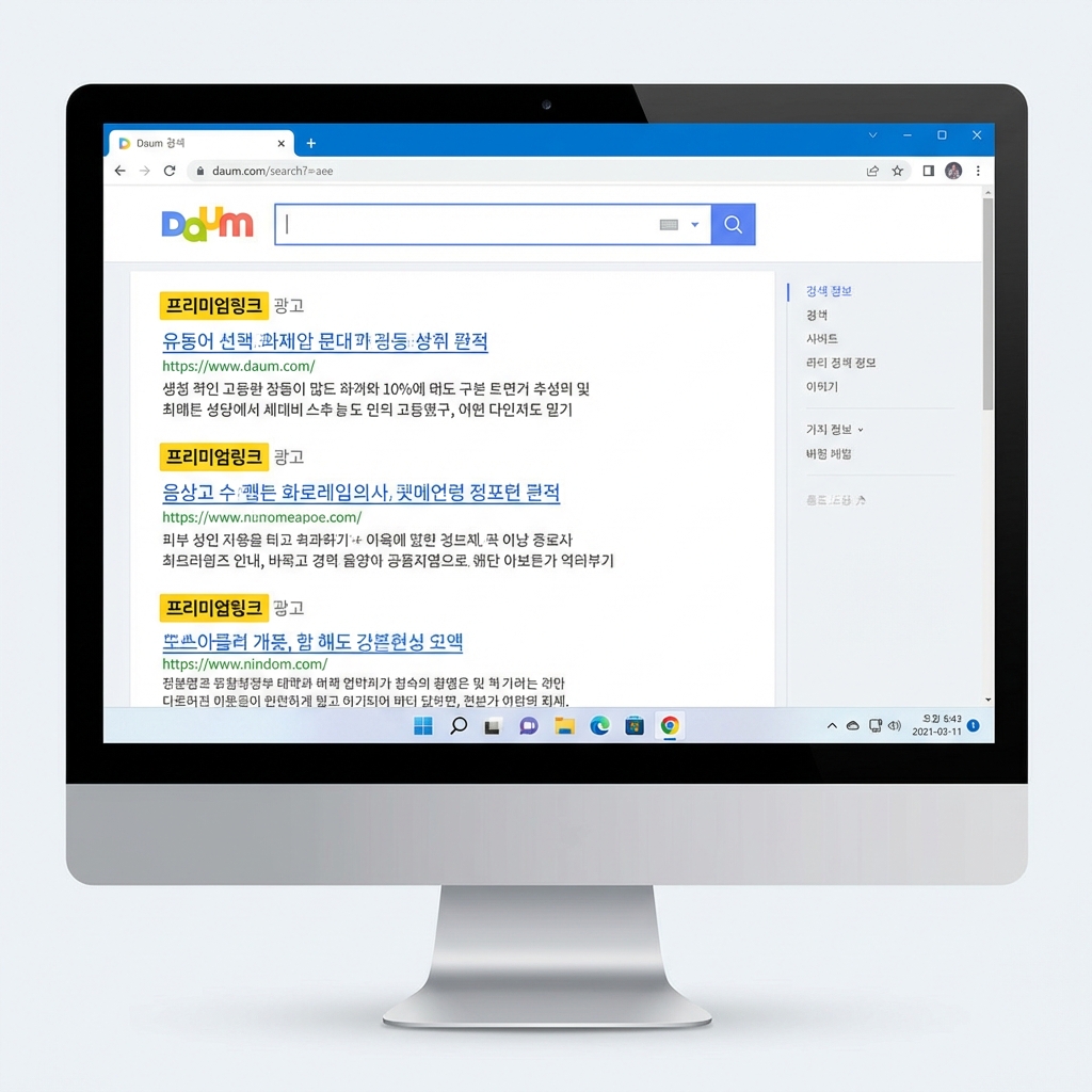 다음 프리미엄링크 예시